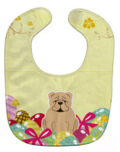 Load image into Gallery viewer, Easter Eggs English Bulldog Fawn Baby Bib BB6124BIB