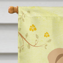 Load image into Gallery viewer, Easter Eggs English Bulldog Fawn Flag Canvas House Size BB6124CHF