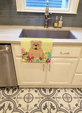 Load image into Gallery viewer, Easter Eggs English Bulldog Fawn Kitchen Towel – Artistic Dish Towel for Everyday Use BB6124KTWL