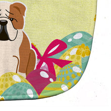 Load image into Gallery viewer, Easter Eggs English Bulldog Fawn White Baby Bib BB6125BIB