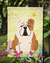 Load image into Gallery viewer, Easter Eggs English Bulldog Fawn White Garden Flag - Outdoor Decorative Yard Flag BB6125GF