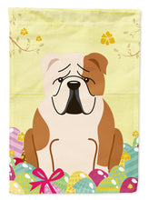 Load image into Gallery viewer, Easter Eggs English Bulldog Fawn White Garden Flag - Outdoor Decorative Yard Flag BB6125GF