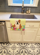 Load image into Gallery viewer, Easter Eggs English Bulldog Fawn White Kitchen Towel – Artistic Dish Towel for Everyday Use BB6125KTWL