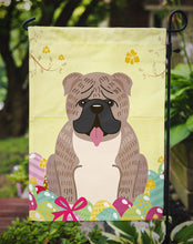 Load image into Gallery viewer, Easter Eggs English Bulldog Grey Brindle  Garden Flag - Outdoor Decorative Yard Flag BB6126GF