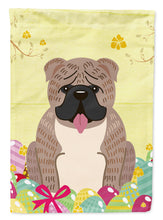 Load image into Gallery viewer, Easter Eggs English Bulldog Grey Brindle  Garden Flag - Outdoor Decorative Yard Flag BB6126GF