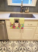 Load image into Gallery viewer, Easter Eggs English Bulldog Grey Brindle  Kitchen Towel – Artistic Dish Towel for Everyday Use BB6126KTWL