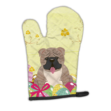 Load image into Gallery viewer, Easter Eggs English Bulldog Grey Brindle  Oven Mitt BB6126OVMT