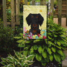 Load image into Gallery viewer, Easter Eggs Wire Haired Dachshund Black Tan Garden Flag - Outdoor Decorative Yard Flag BB6127GF