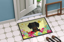Load image into Gallery viewer, Easter Eggs Wire Haired Dachshund Black Tan Doormat - 18x27 Decorative Floor Mat – Indoor/Outdoor Rug with Artistic Flair BB6127MAT