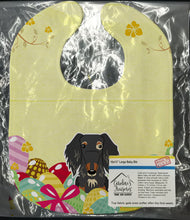 Load image into Gallery viewer, Easter Eggs Wire Haired Dachshund Dapple Baby Bib BB6128BIB