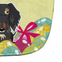 Load image into Gallery viewer, Easter Eggs Wire Haired Dachshund Dapple Baby Bib BB6128BIB