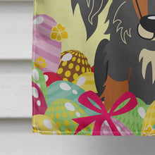 Load image into Gallery viewer, Easter Eggs Wire Haired Dachshund Dapple Flag Canvas House Size BB6128CHF