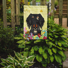 Load image into Gallery viewer, Easter Eggs Wire Haired Dachshund Dapple Garden Flag - Outdoor Decorative Yard Flag BB6128GF