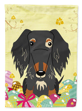 Load image into Gallery viewer, Easter Eggs Wire Haired Dachshund Dapple Garden Flag - Outdoor Decorative Yard Flag BB6128GF