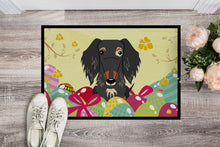 Load image into Gallery viewer, Easter Eggs Wire Haired Dachshund Dapple Doormat - 24x36 Decorative Floor Mat – Indoor/Outdoor Rug with Artistic Flair BB6128JMAT