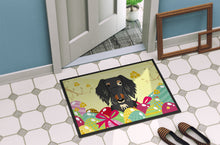 Load image into Gallery viewer, Easter Eggs Wire Haired Dachshund Dapple Doormat - 18x27 Decorative Floor Mat – Indoor/Outdoor Rug with Artistic Flair BB6128MAT