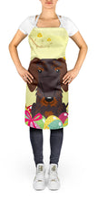 Load image into Gallery viewer, Easter Eggs Wire Haired Dachshund Chocolate Apron – Artist-Designed Kitchen, BBQ &amp; Craft Apron BB6129APRON