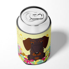 Load image into Gallery viewer, Easter Eggs Wire Haired Dachshund Chocolate Can or Bottle Hugger BB6129CC