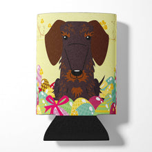 Load image into Gallery viewer, Easter Eggs Wire Haired Dachshund Chocolate Can or Bottle Hugger BB6129CC