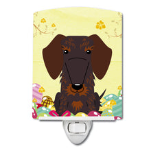 Load image into Gallery viewer, Easter Eggs Wire Haired Dachshund Chocolate Ceramic Night Light BB6129CNL
