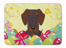 Load image into Gallery viewer, Easter Eggs Wire Haired Dachshund Chocolate Machine Washable Memory Foam Mat BB6129RUG