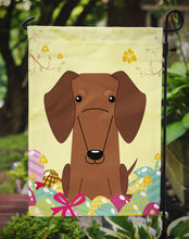 Load image into Gallery viewer, Easter Eggs Dachshund Red Brown Garden Flag - Outdoor Decorative Yard Flag BB6130GF