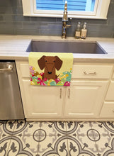 Load image into Gallery viewer, Easter Eggs Dachshund Red Brown Kitchen Towel – Artistic Dish Towel for Everyday Use BB6130KTWL