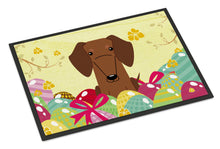 Load image into Gallery viewer, Easter Eggs Dachshund Red Brown Doormat - 18x27 Decorative Floor Mat – Indoor/Outdoor Rug with Artistic Flair BB6130MAT
