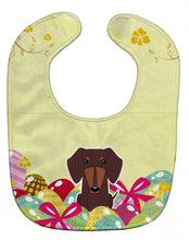 Load image into Gallery viewer, Easter Eggs Dachshund Chocolate Baby Bib BB6131BIB