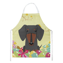 Load image into Gallery viewer, Easter Eggs Dachshund Black Tan Apron – Artist-Designed Kitchen, BBQ &amp; Craft Apron BB6132APRON