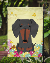 Load image into Gallery viewer, Easter Eggs Dachshund Black Tan Garden Flag - Outdoor Decorative Yard Flag BB6132GF