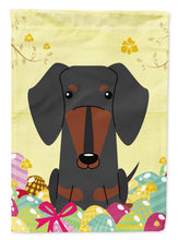 Load image into Gallery viewer, Easter Eggs Dachshund Black Tan Garden Flag - Outdoor Decorative Yard Flag BB6132GF