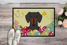 Load image into Gallery viewer, Easter Eggs Dachshund Black Tan Doormat - 18x27 Decorative Floor Mat – Indoor/Outdoor Rug with Artistic Flair BB6132MAT