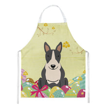 Load image into Gallery viewer, Easter Eggs Bull Terrier Black White Apron – Artist-Designed Kitchen, BBQ &amp; Craft Apron BB6133APRON