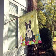 Load image into Gallery viewer, Easter Eggs Bull Terrier Black White Flag Canvas House Size BB6133CHF