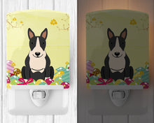Load image into Gallery viewer, Easter Eggs Bull Terrier Black White Ceramic Night Light BB6133CNL