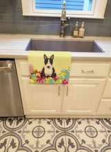 Load image into Gallery viewer, Easter Eggs Bull Terrier Black White Kitchen Towel – Artistic Dish Towel for Everyday Use BB6133KTWL