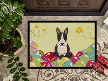 Load image into Gallery viewer, Easter Eggs Bull Terrier Black White Doormat - 18x27 Decorative Floor Mat – Indoor/Outdoor Rug with Artistic Flair BB6133MAT