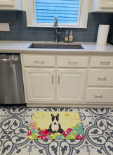 Load image into Gallery viewer, Easter Eggs Bull Terrier Black White Machine Washable Memory Foam Mat BB6133RUG