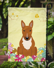 Load image into Gallery viewer, Easter Eggs Bull Terrier Red Garden Flag - Outdoor Decorative Yard Flag BB6134GF