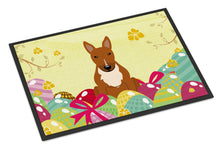Load image into Gallery viewer, Easter Eggs Bull Terrier Red Doormat - 24x36 Decorative Floor Mat – Indoor/Outdoor Rug with Artistic Flair BB6134JMAT