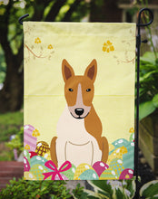 Load image into Gallery viewer, Easter Eggs Bull Terrier Red White Garden Flag - Outdoor Decorative Yard Flag BB6135GF