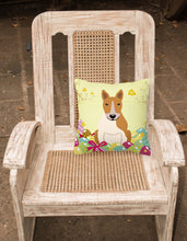 Load image into Gallery viewer, Easter Eggs Bull Terrier Red White Fabric Decorative Pillow BB6135PW1818