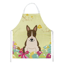 Load image into Gallery viewer, Easter Eggs Bull Terrier Dark Brindle Apron – Artist-Designed Kitchen, BBQ &amp; Craft Apron BB6136APRON