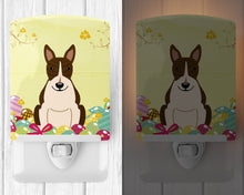 Load image into Gallery viewer, Easter Eggs Bull Terrier Dark Brindle Ceramic Night Light BB6136CNL