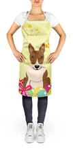 Load image into Gallery viewer, Easter Eggs Bull Terrier Brindle Apron – Artist-Designed Kitchen, BBQ &amp; Craft Apron BB6137APRON