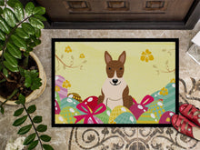 Load image into Gallery viewer, Easter Eggs Bull Terrier Brindle Doormat - 18x27 Decorative Floor Mat – Indoor/Outdoor Rug with Artistic Flair BB6137MAT