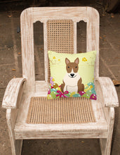 Load image into Gallery viewer, Easter Eggs Bull Terrier Brindle Fabric Decorative Pillow BB6137PW1818