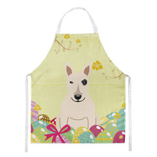 Load image into Gallery viewer, Easter Eggs Bull Terrier White Apron – Artist-Designed Kitchen, BBQ &amp; Craft Apron BB6138APRON