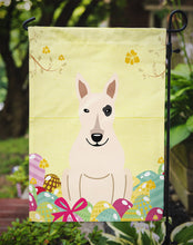 Load image into Gallery viewer, Easter Eggs Bull Terrier White Garden Flag - Outdoor Decorative Yard Flag BB6138GF